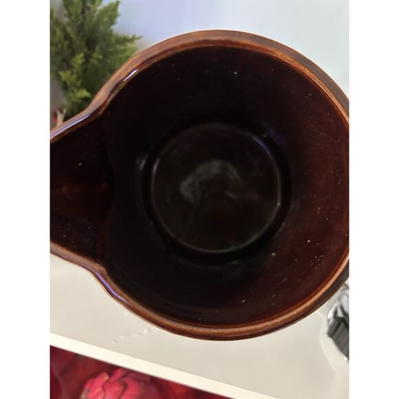 Marcrest 9” Pitcher Daisy And Dot Large 2 qt Oven Proof Stoneware Vintage USA - Picture 6 of 8